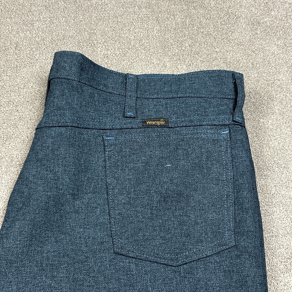 Wrangler 42x32 Heather Blue 82HU Wrancher Bootcut Cowboy Dress Jeans Mens Pants